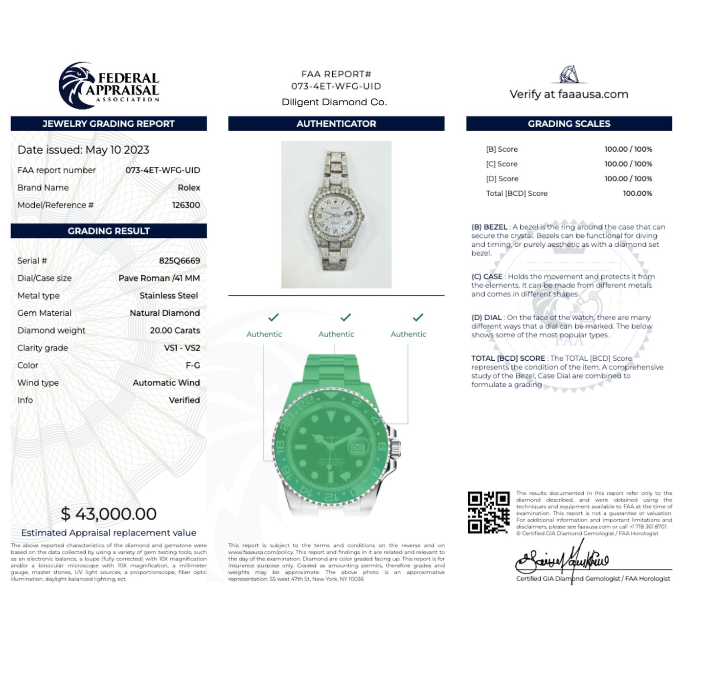 Rolex 26mm Date Just | Diamond Set