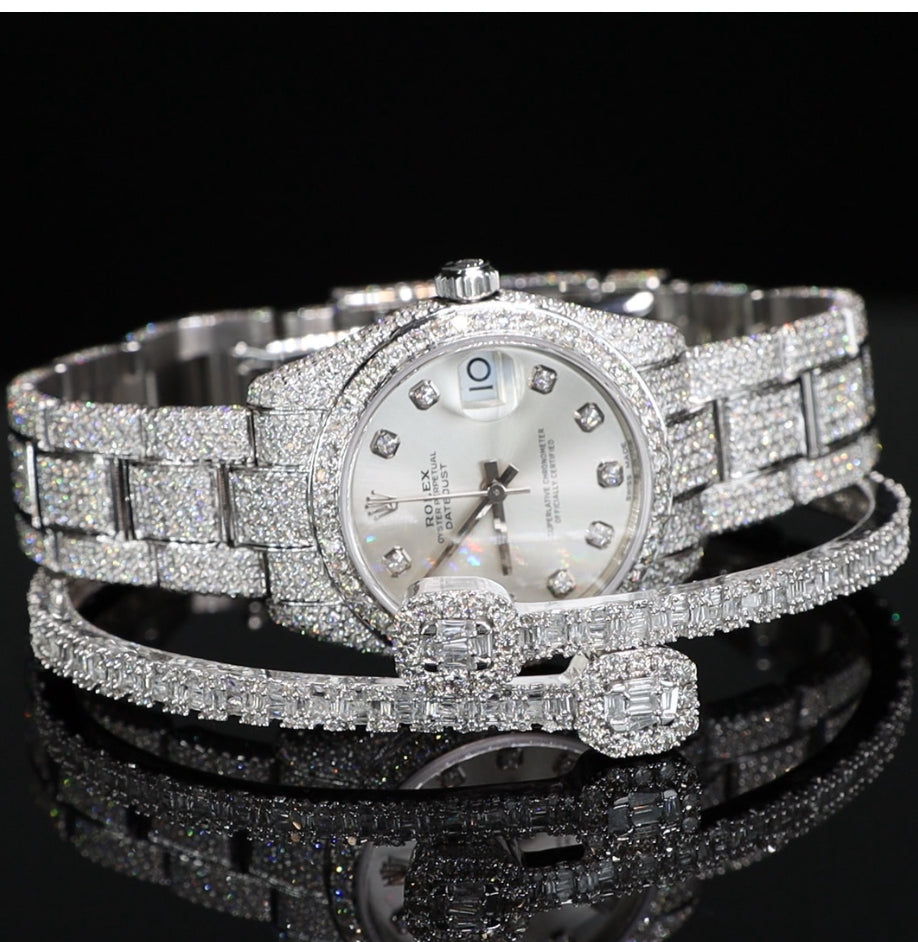 Rolex 26mm Date Just | Diamond Set