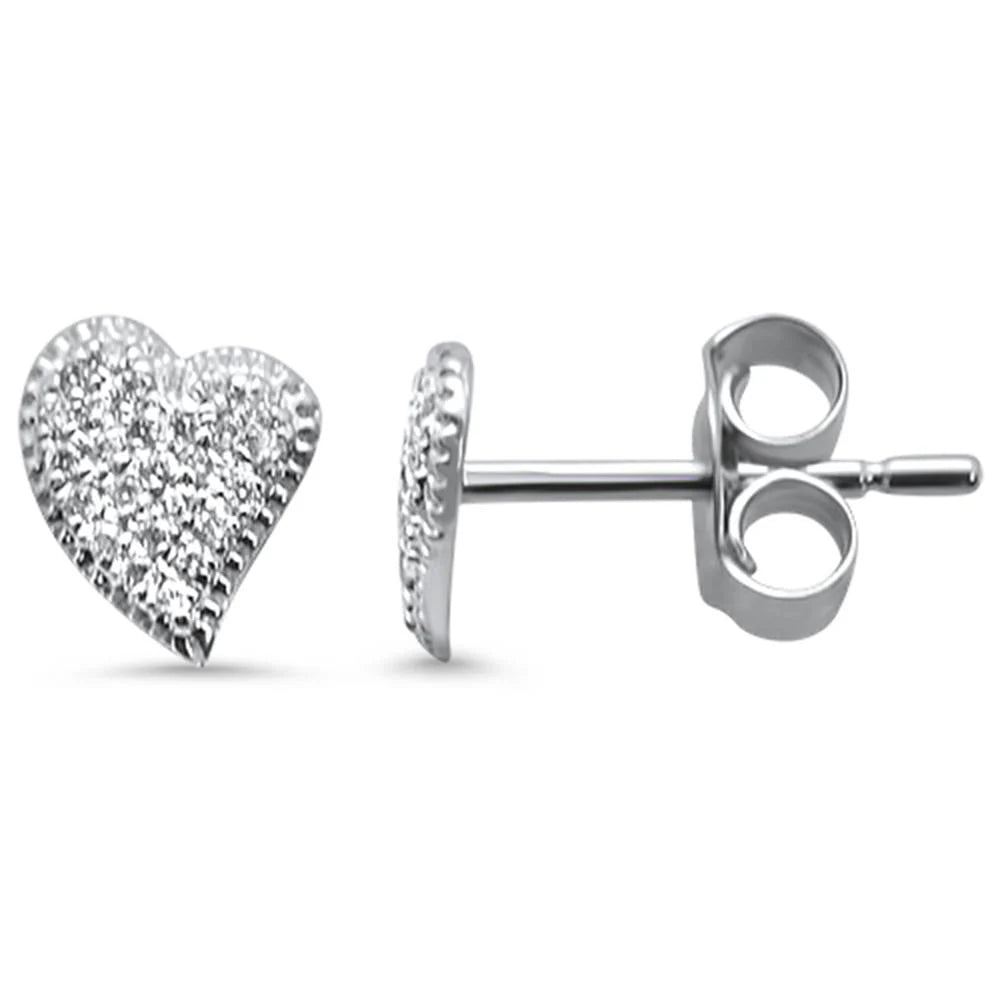 Heart Modern Diamond Earrings