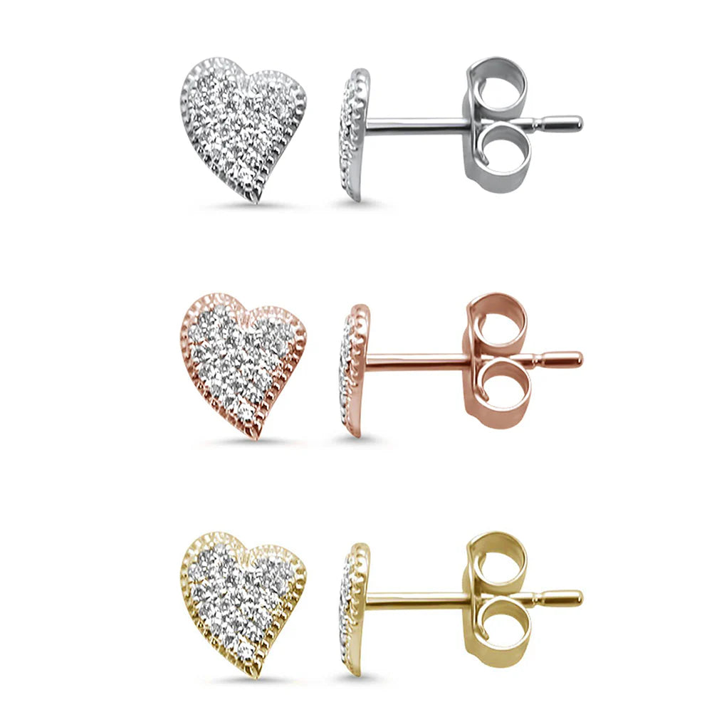 Heart Modern Diamond Earrings