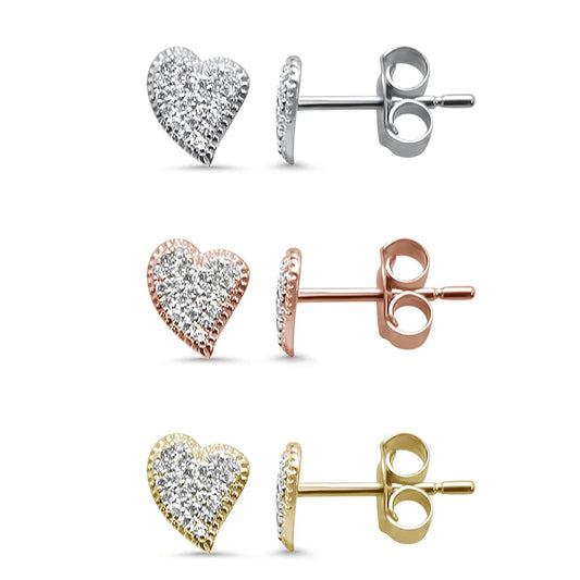 Heart Modern Diamond Earrings