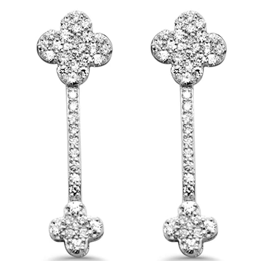 Clover Design Drop Earrings