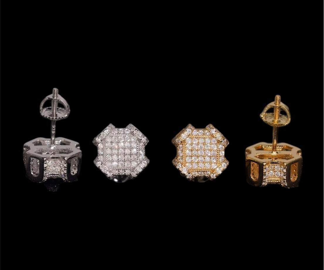 VVS DIAMOND CLUSTER EARRINGS