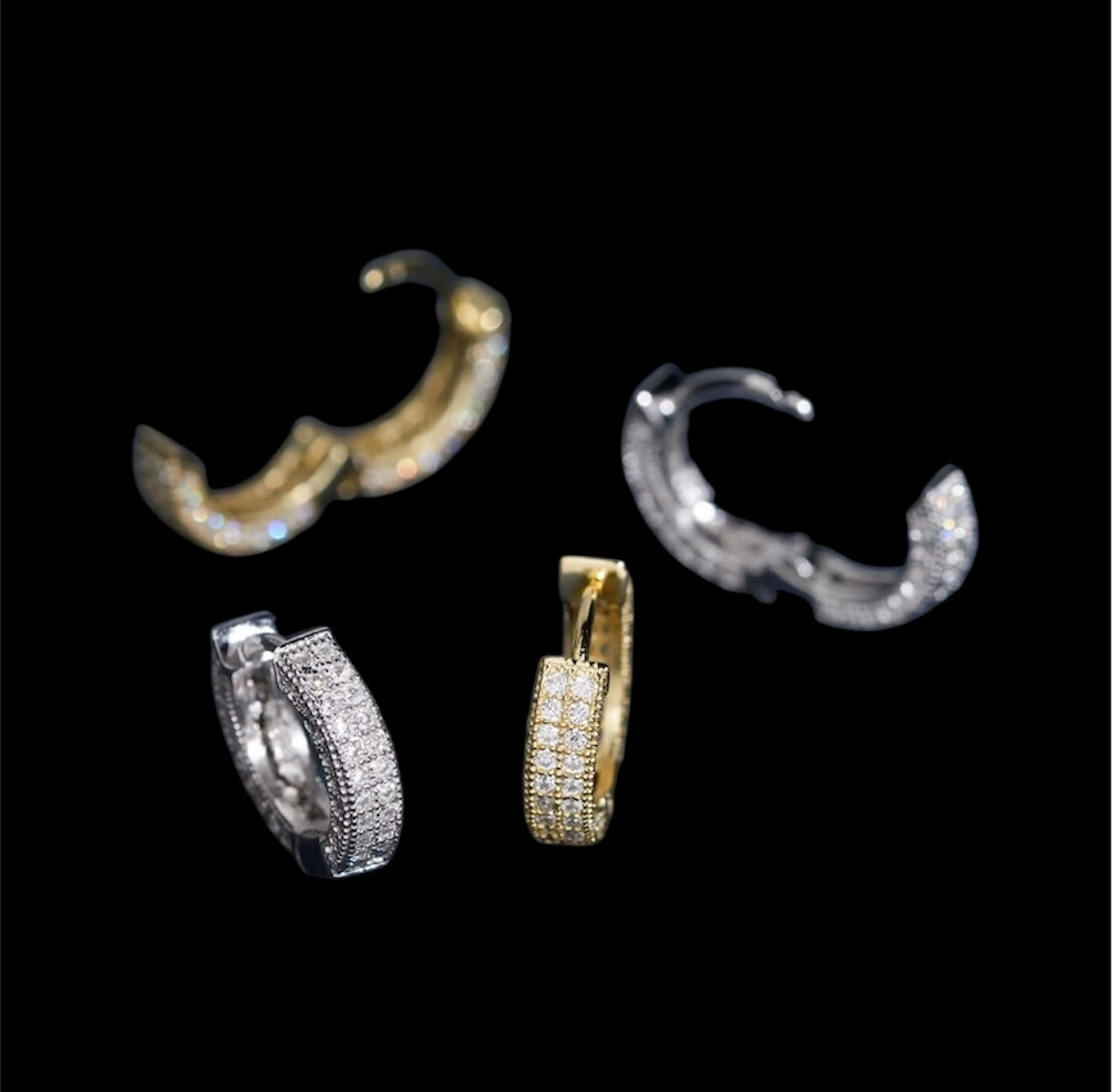 VVS HOOP DIAMOND EARRINGS