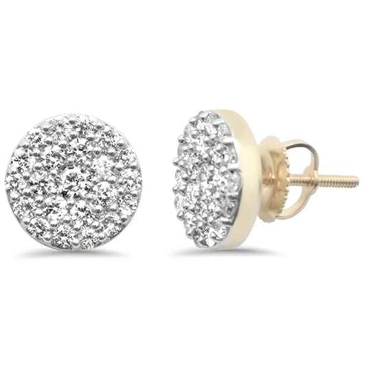 1.00ct  14K Yellow Gold Round Shaped Earrings